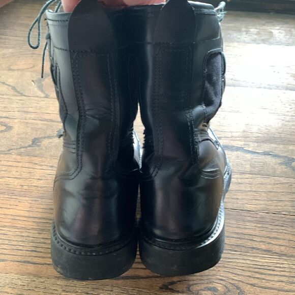 Vibram RRO black leather hard core steel toe boots Union made USA woman’s 7 - Picture 7 of 13